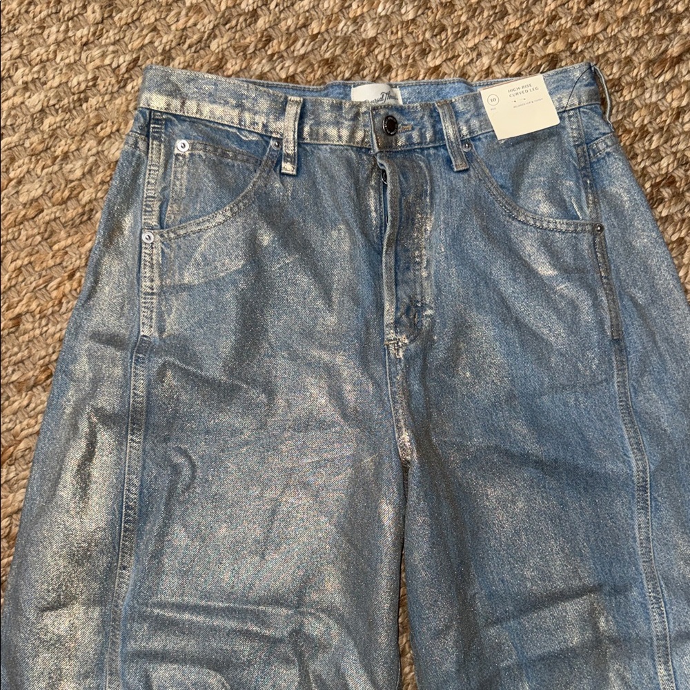 Silver Metallic Jeans universal threads - Picture 3 of 3